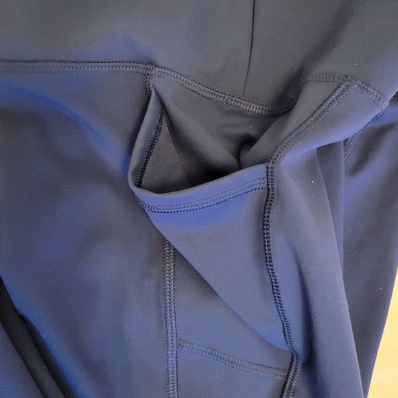 X by Gottex cute blue capri leggings with pockets Sz: S - Picture 3 of 5